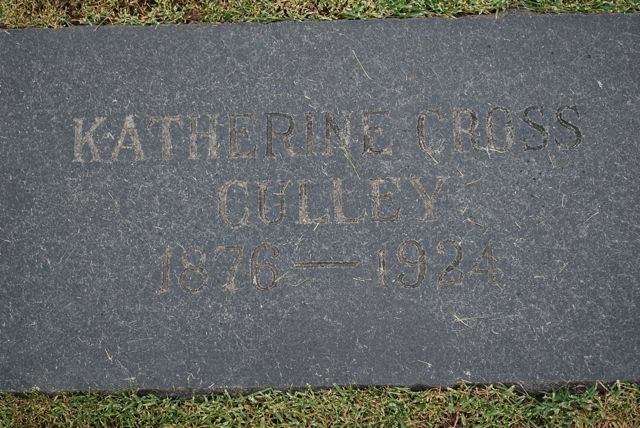 Katherine Cross Culley grave marker