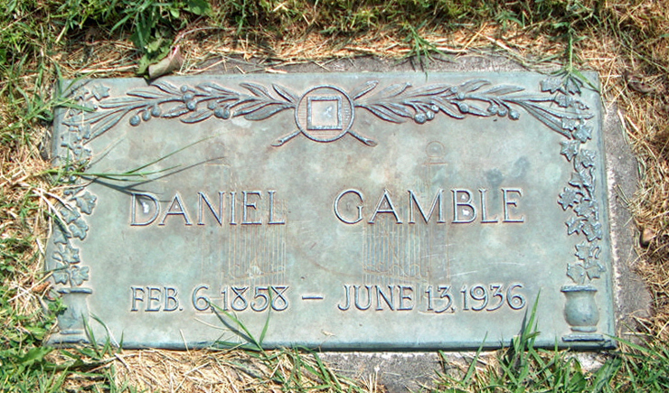 Daniel Gamble grave marker