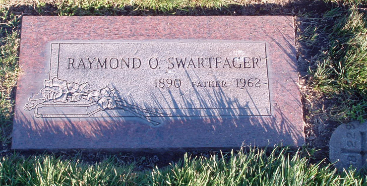 Grave Marker of Raymond Otis Swartfager