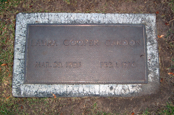 Grave Marker Photo of Laura Jane Cardon
