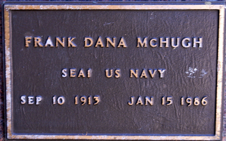 Frank Dana McHugh grave marker