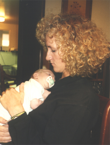 Baby Kevin with Aunt LeeAnn