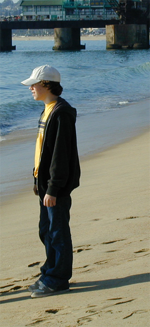 Kevin at the beach