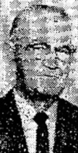 Newspaper photo of Albert P Jensen