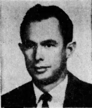 Newspaper photo of Donald Clair Cardon Sr.