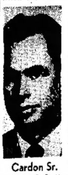 Newspaper photo of Cardon Sr.