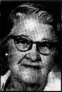 Newspaper photo of Florence Cardon Jones