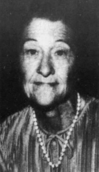 Newspaper photo of Lucy C. Lamoreaux