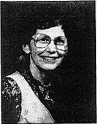 Newspaper photo of Theda Parkinson