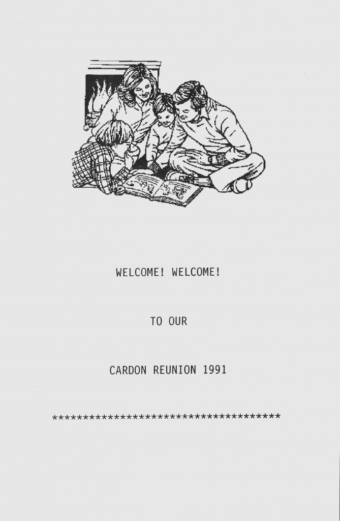 Front Cover of the 1991 reunion