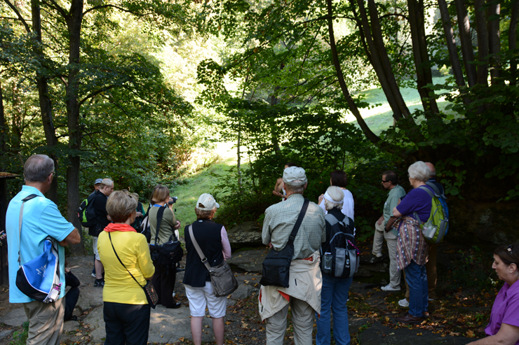 Lecture to the group before entering the cave