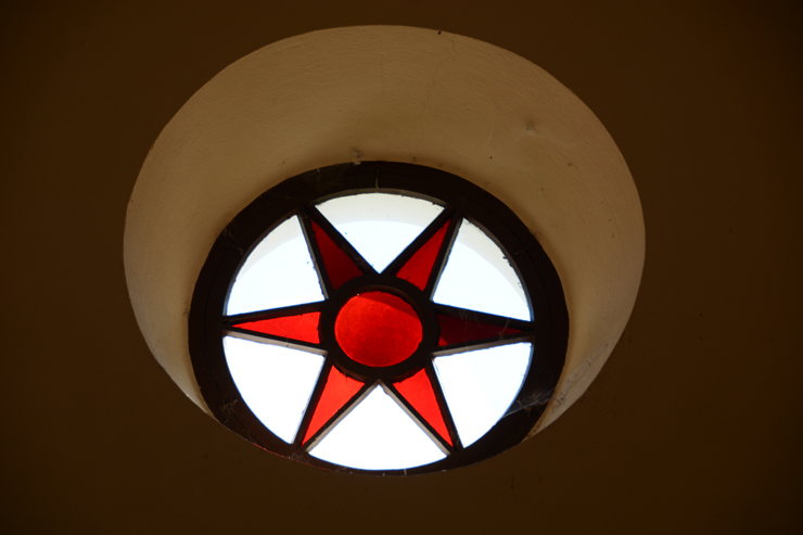 Stained Glass Star in the Temple at Serre