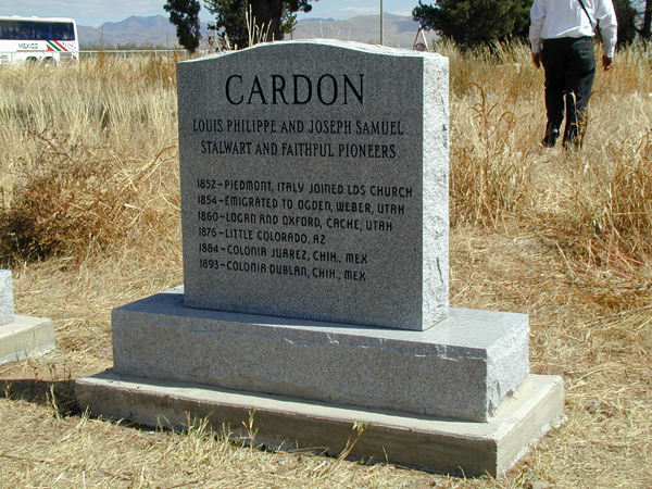 Back of Monument - Louis Philippe Cardon