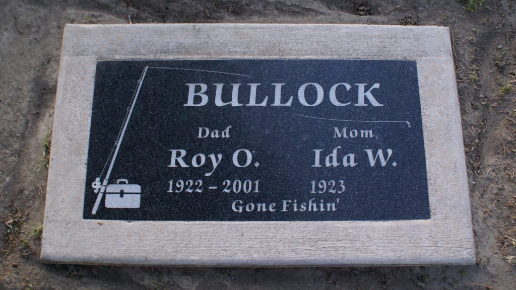 Grave Marker of Roy and Ida Bullock