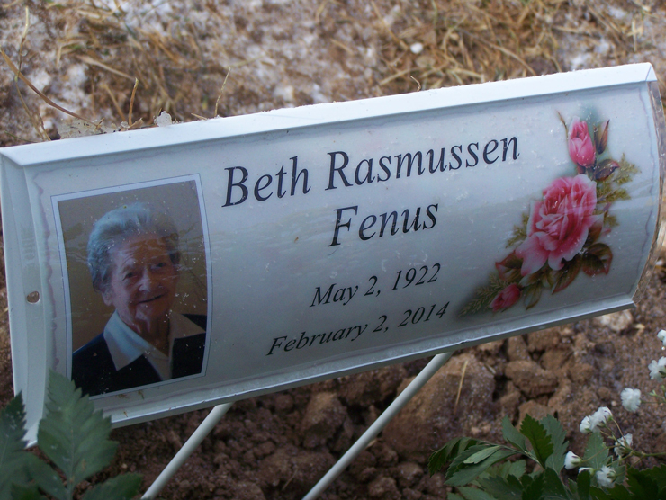 Temporary Grave Marker