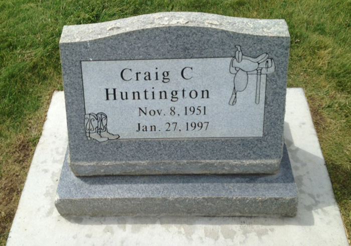 Gravemarker for Craig