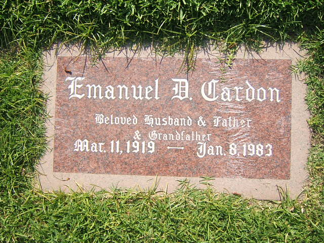 Emanuel Done Cardon Grave