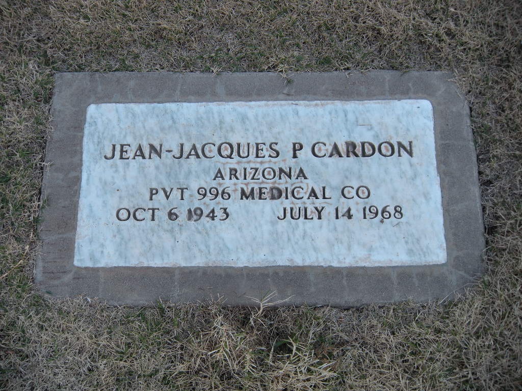 Jean-Jacques P Cardon Grave Marker