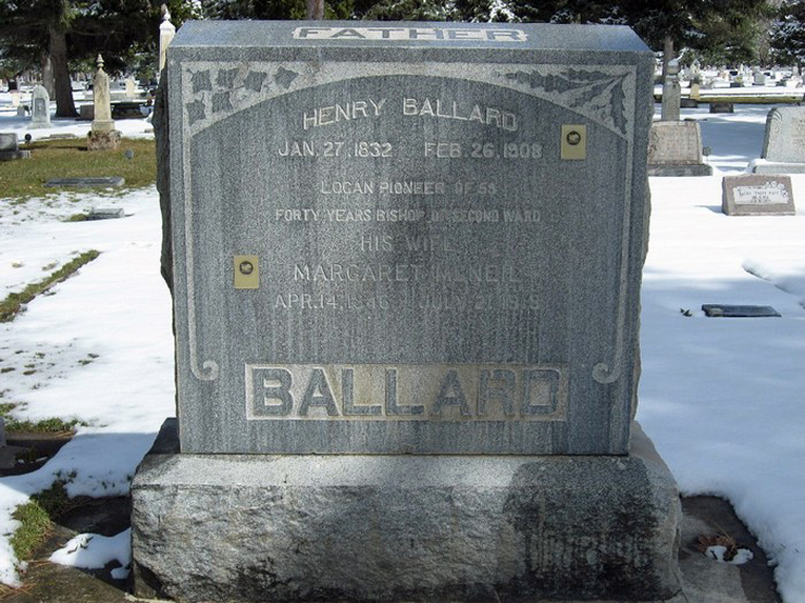 Grave Memorial of Henry and Margaret Ballard