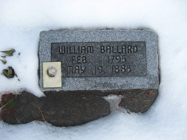 Grave Marker of William Ballard