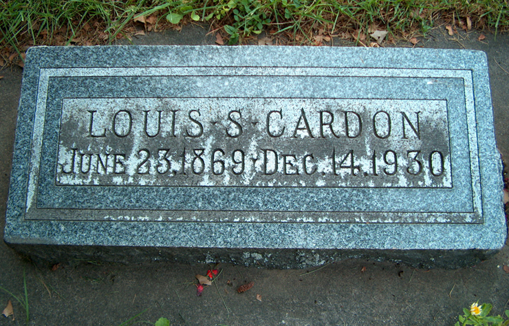Grave Marker - Louis Samuel Cardon