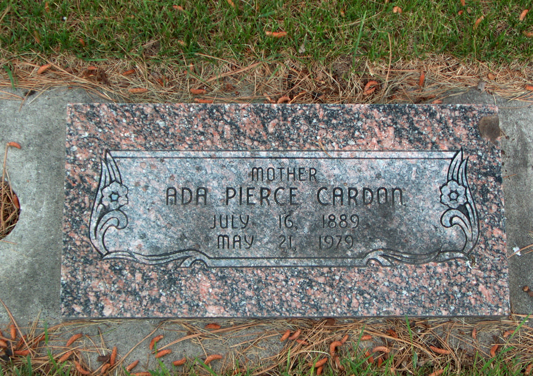 Grave Marker for Ada Diantha Cardon