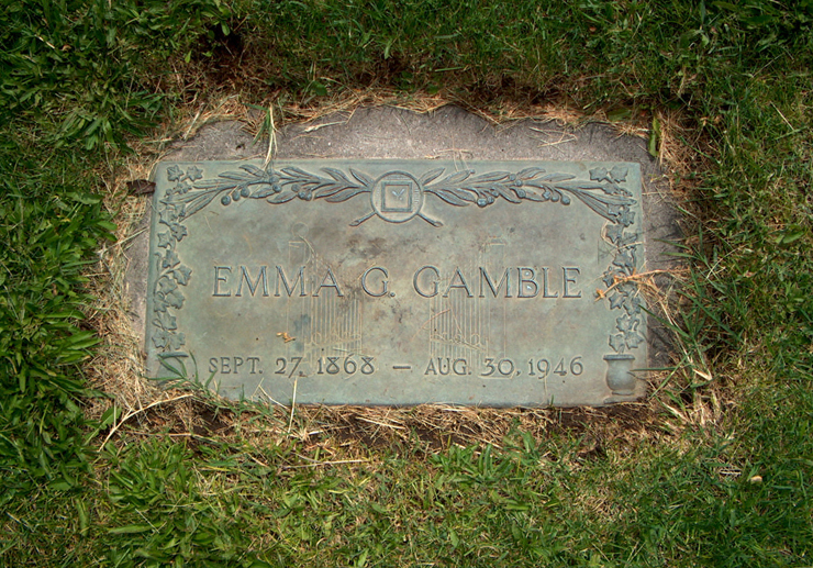 Emma Jane Gamble Grave Marker