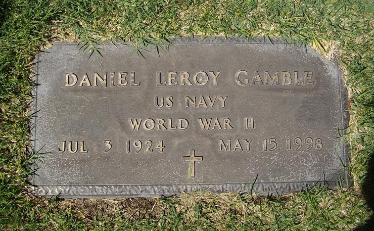 Grave Marker of LeRoy Gamble