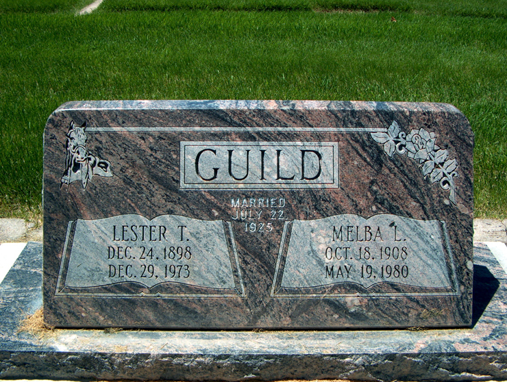 Grave Marker of Lester and Melba