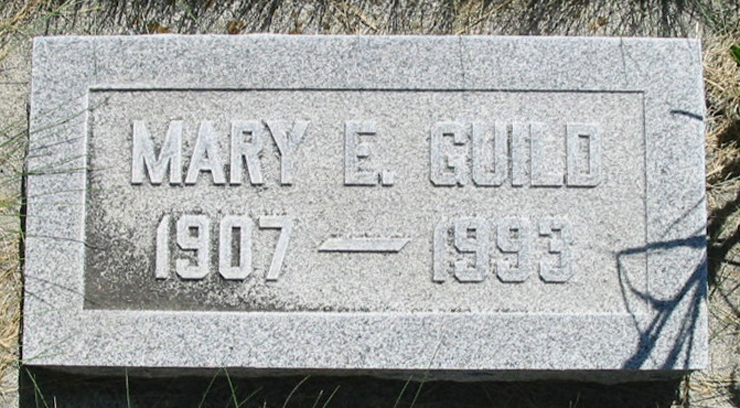 Grave Marker - Mary Guild