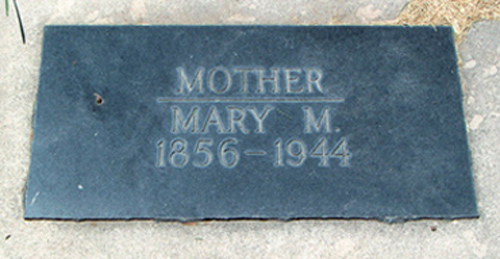 Mary Cross Headstone