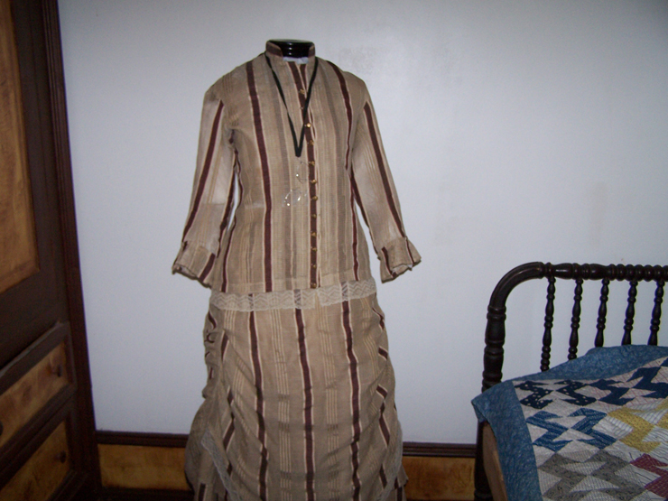 Dress of Marie Guild at Fort Bridger, WY