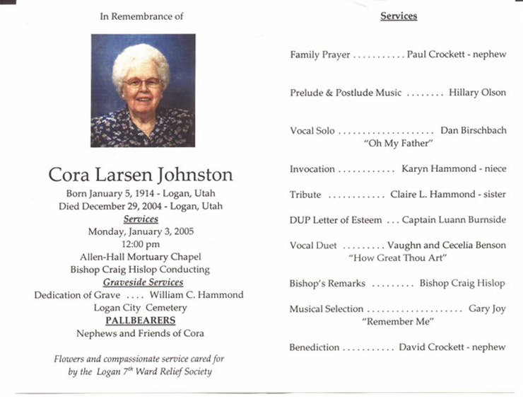 Funeral Program