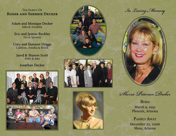 Funeral Program Cover